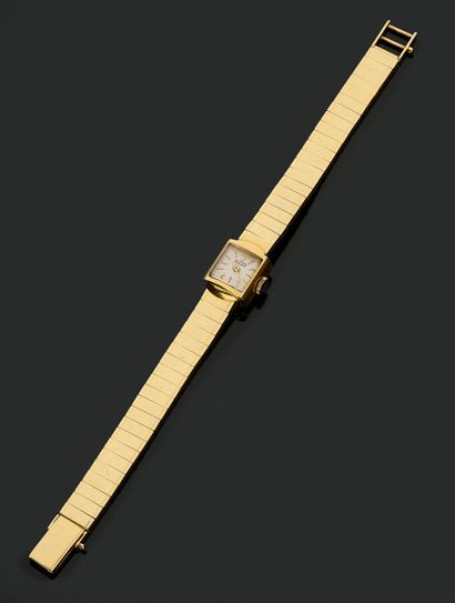 TISSOT - Montre de dame en or jaune 18 k...