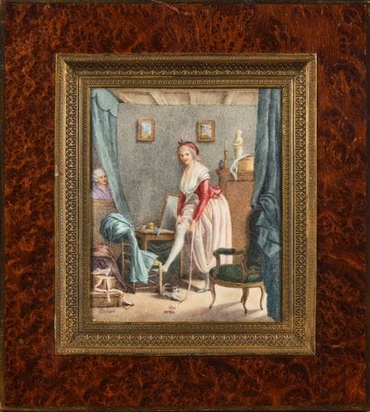 RICHARD (19th century)
The stocking
Miniature
15...