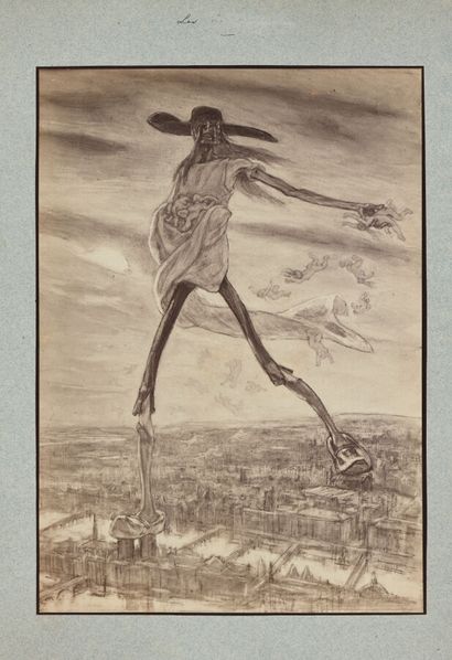 Félicien ROPS (1833-1898)
Le Calvaire, plate...