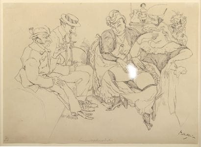 Jules PASCIN (1885-1930)
Hermaphrodite, circa...
