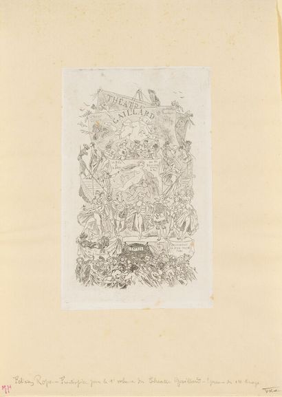 FELICIEN ROPS (1833-1898)
Le Théâtre Gaillard...