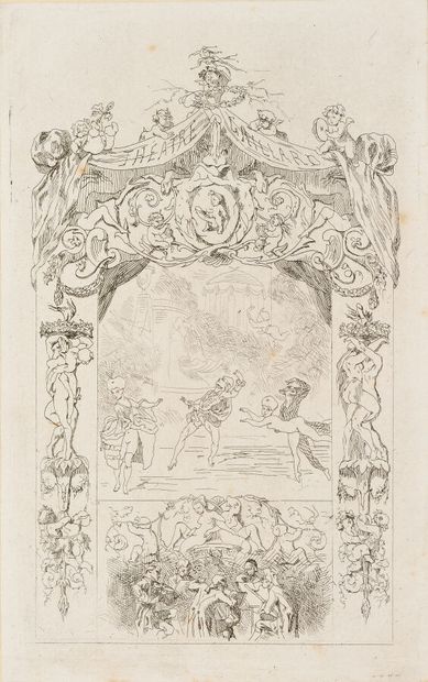 FELICIEN ROPS (1833-1898)
Le Théâtre Gaillard...