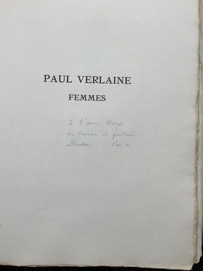 VERLAINE (Paul). Women. S.l.n.d. [Paris,...