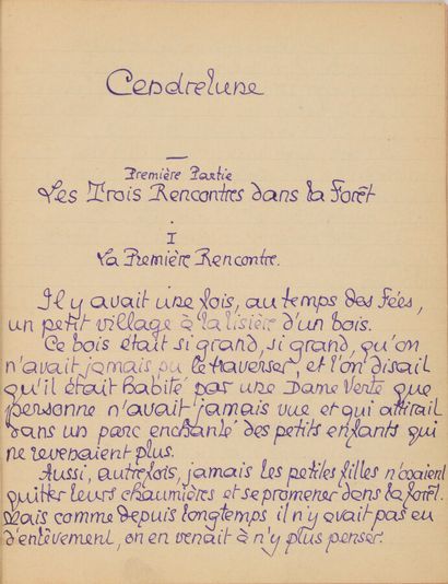 [MANUSCRIT - LOUYS (Pierre) 