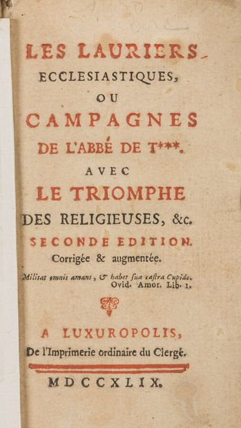 [LA MORLIÈRE (Jacques Rochette de)]. o Les...