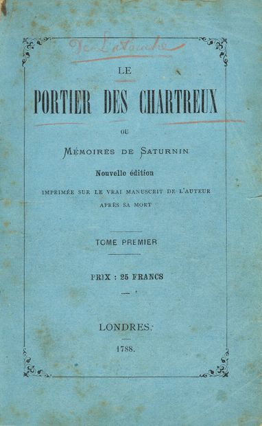 [GERVAISE DE LATOUCHE (Jean-Charles). Le...
