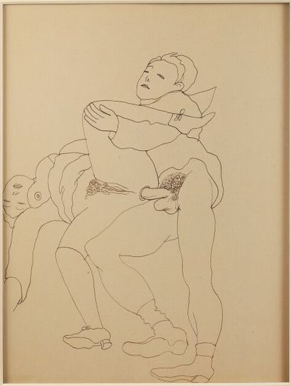Jean COCTEAU (1889-1963)
Couple in love,...