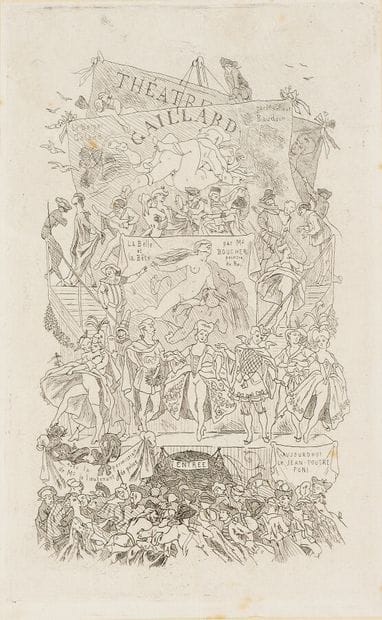 FELICIEN ROPS (1833-1898)
Le Théâtre Gaillard...