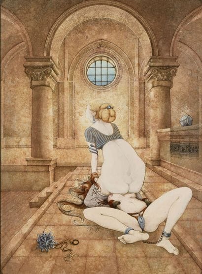 Jean-Marie POUMEYROL (Born 1945) 
The princess...
