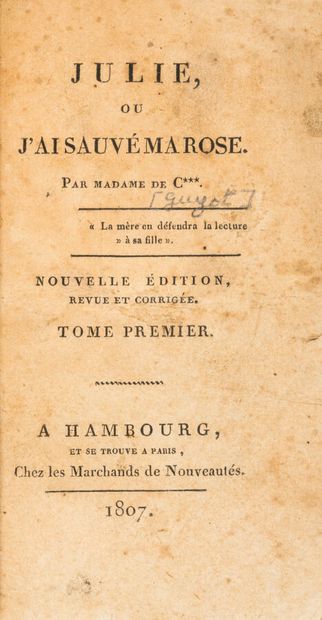 [CHOISEUL-MEUSE (Félicité de). Julie, ou...