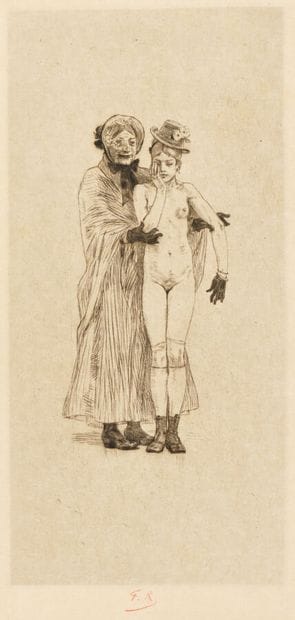 FELICIEN ROPS (1833-1898)
Ma fille, mon vieux...