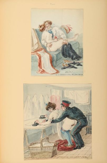 Collection of erotic drawings from the Romantic...