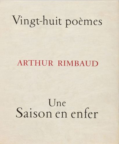 RIMBAUD (Arthur). Vingt-huit poèmes [...]...
