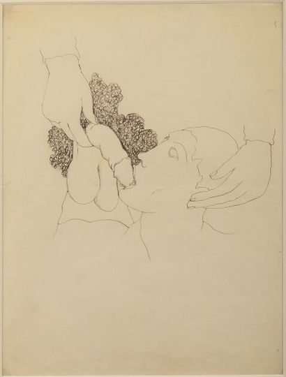 Jean COCTEAU (1889-1963) 
Blowjob, circa...