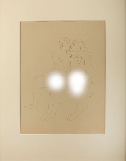 Jean COCTEAU (1889-1963)
Duo: two men, circa...