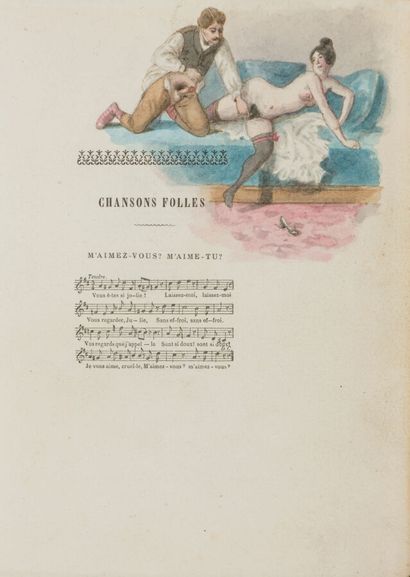 NADAUD (Gustave). Chansons folles. S.l.n.d....