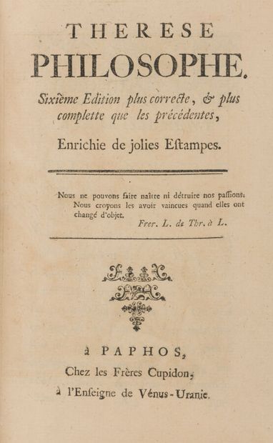 [BOYER D'ARGENS (Jean-Baptiste de)]. Therese...