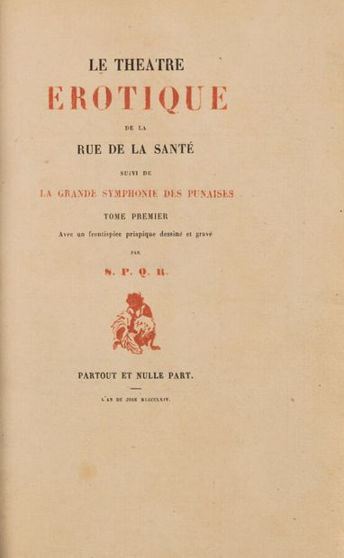 [ANONYMOUS]. Le Theatre erotique de la rue...