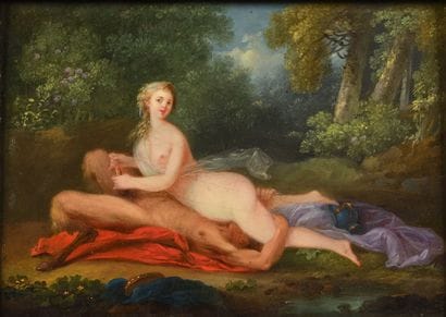 Late 18th century school
The satyr and the...