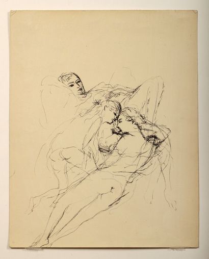 Attributed to Marcel VERTES (1895-1961)
Erotic...