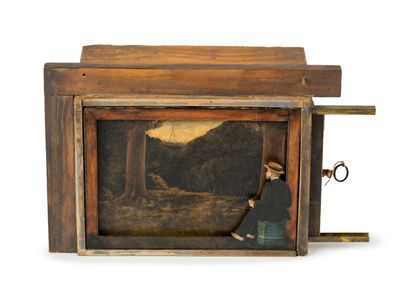 Mysterious painting with mechanism and music...