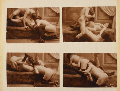 [PHOTOGRAPHS-EROTICA]. Album of in-4° photographs,...