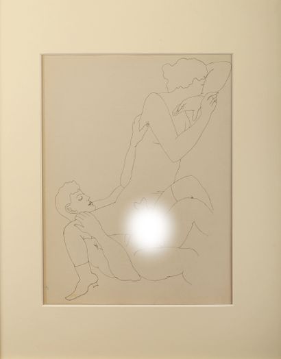 Jean COCTEAU (1889-1963)
Duo Pudeur, Un homme,...