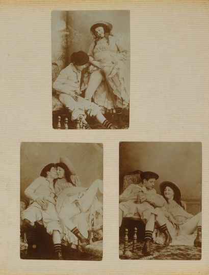 [PHOTOGRAPHS-EROTICA]. Album of in-4° photographs,...