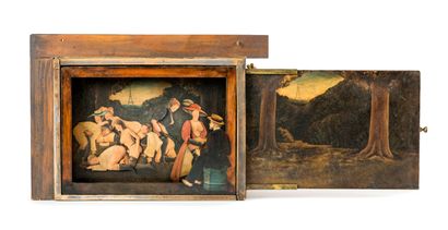 Mysterious painting with mechanism and music...