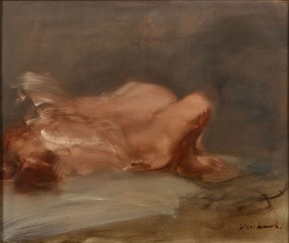 Claude WEISBUCH (1927-2014) 
The loving embrace
Oil...