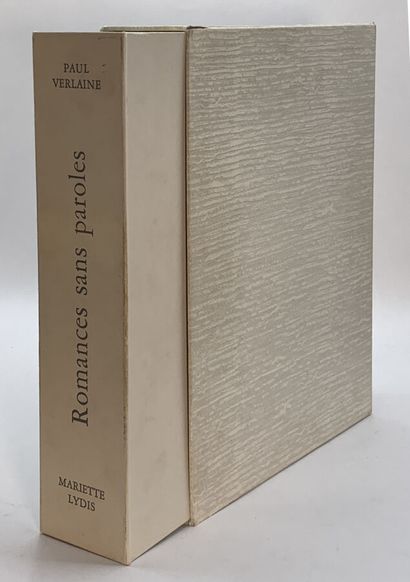 VERLAINE (Paul). Romances sans paroles. Songs...
