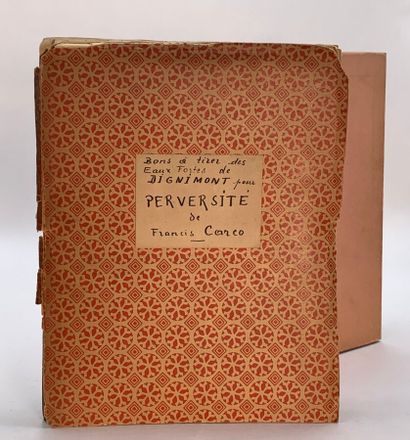 CARCO (Francis). Perversité. Paris, 1927....