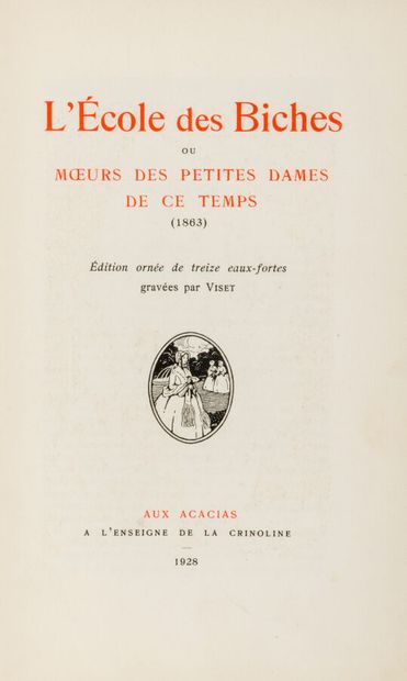 [ANONYMOUS]. L'École des Biches ou Moeurs...
