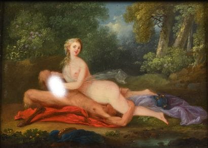 Late 18th century school
The satyr and the...