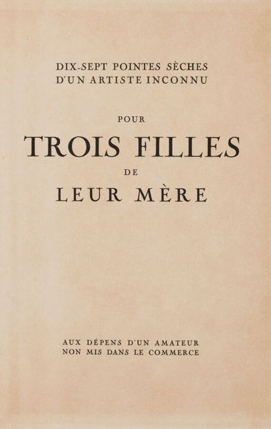 [LOUYS (Pierre)]. Seventeen drypoints by...