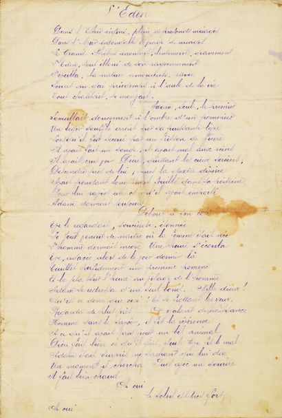 [MANUSCRITS]. Set of handwritten or mimeographed...
