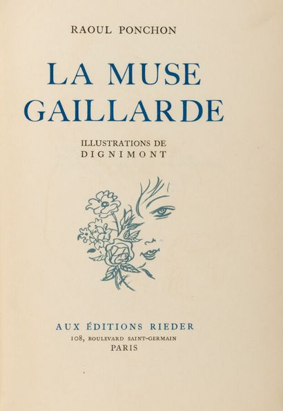 PONCHON (Raoul). La Muse gaillarde. Paris,...