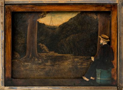 Mysterious painting with mechanism and music...