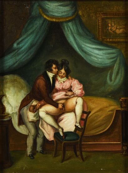 19th century FRENCH SCHOOL 
Masturbation...
