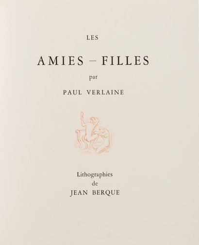 VERLAINE (Paul). Les Amies. Filles. S.l.n.d....