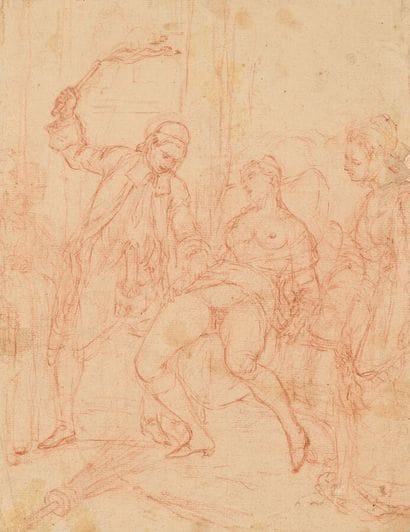 18th century FRENCH SCHOOL
The flagellation
Sanguine...