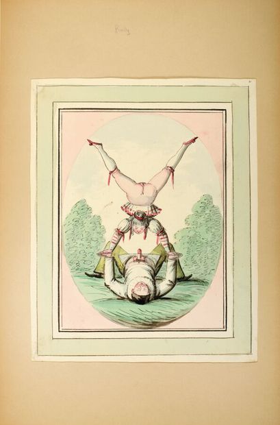 Collection of erotic drawings from the Romantic...