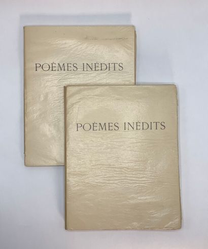 LOUYS (Pierre). o Unpublished poems. 1887-1924,...