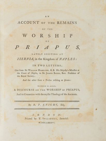 KNIGHT (Richard Payne). An Account of the...