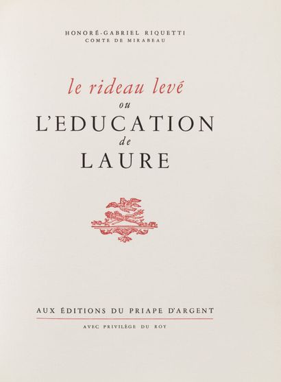 MIRABEAU (Honoré Gabriel RIQUETTI DE). Le...