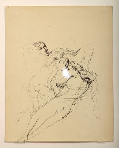 Attributed to Marcel VERTES (1895-1961)
Erotic...