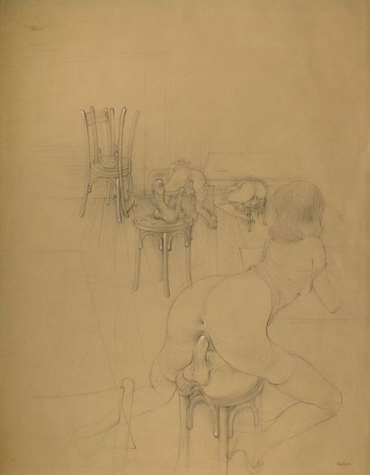 Hans BELLMER (1902-1975) 
The Erotic Seats,...