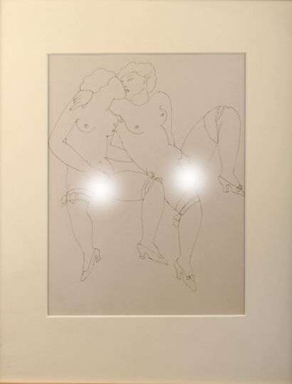 Jean COCTEAU (1889-1963)
Jeux de dames. Two...