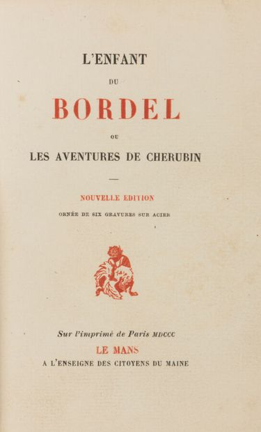 [PIGAULT-LEBRUN]. L'Enfant du bordel, ou...