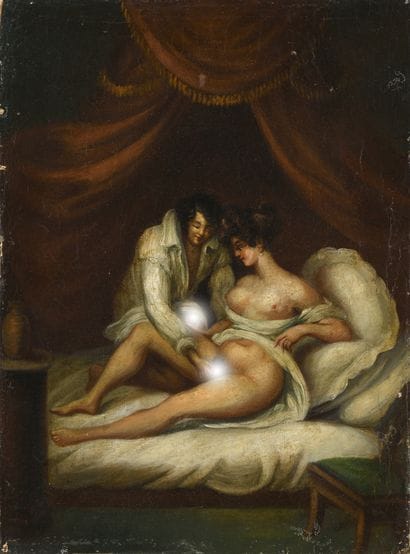 19th century FRENCH SCHOOL 
Erotic games...